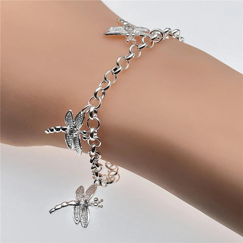 Silver Bracelet Elegant Chain High Quality Jewelry For Men Women Christmas Gifts-Dollar Bargains Online Shopping Australia