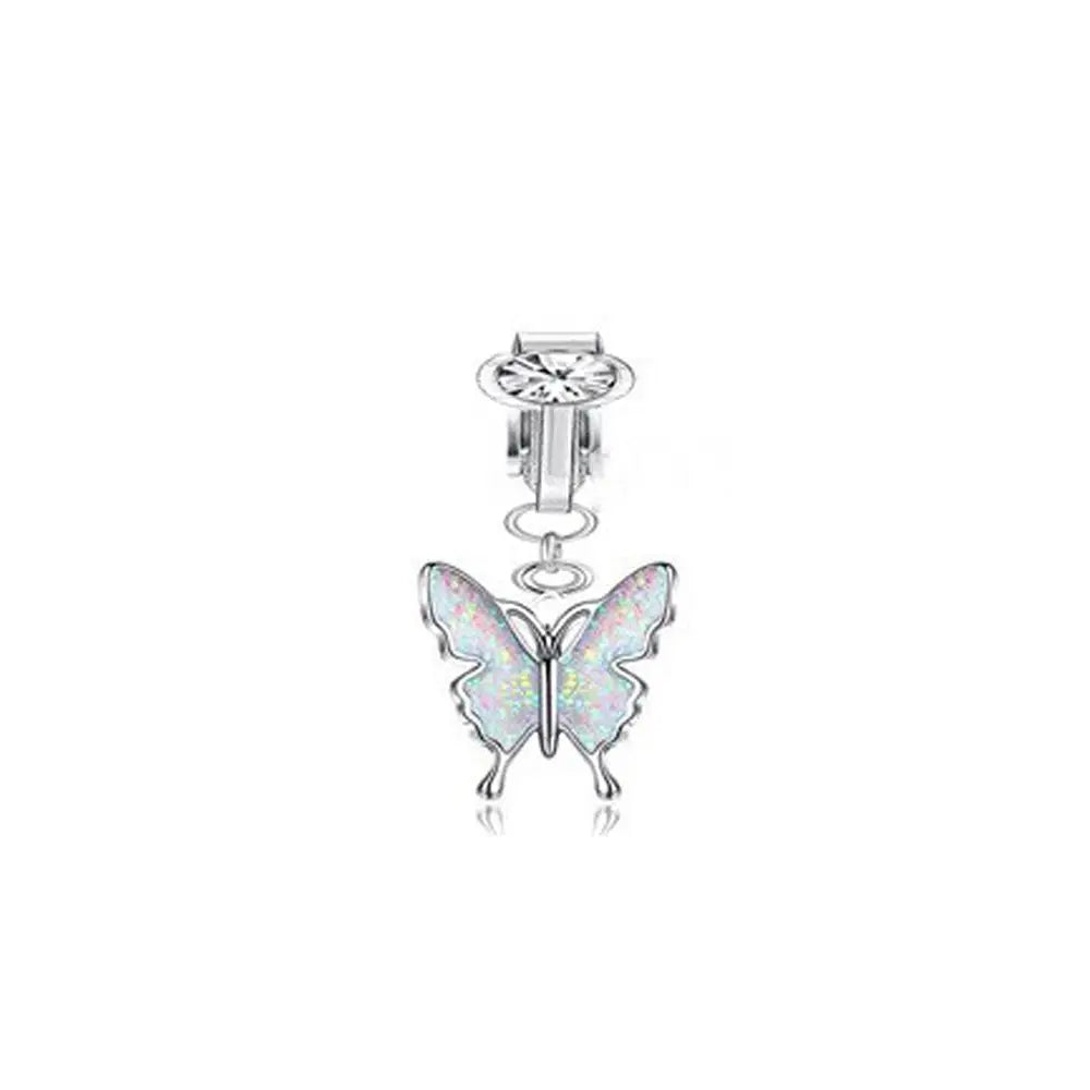 Faux Fake Belly Ring Fake Belly Piercing Non Piercing Umbilical Navel Belly Ring Button Cartilage Clip on Earrings Body Jewelry-Dollar Bargains Online Shopping Australia