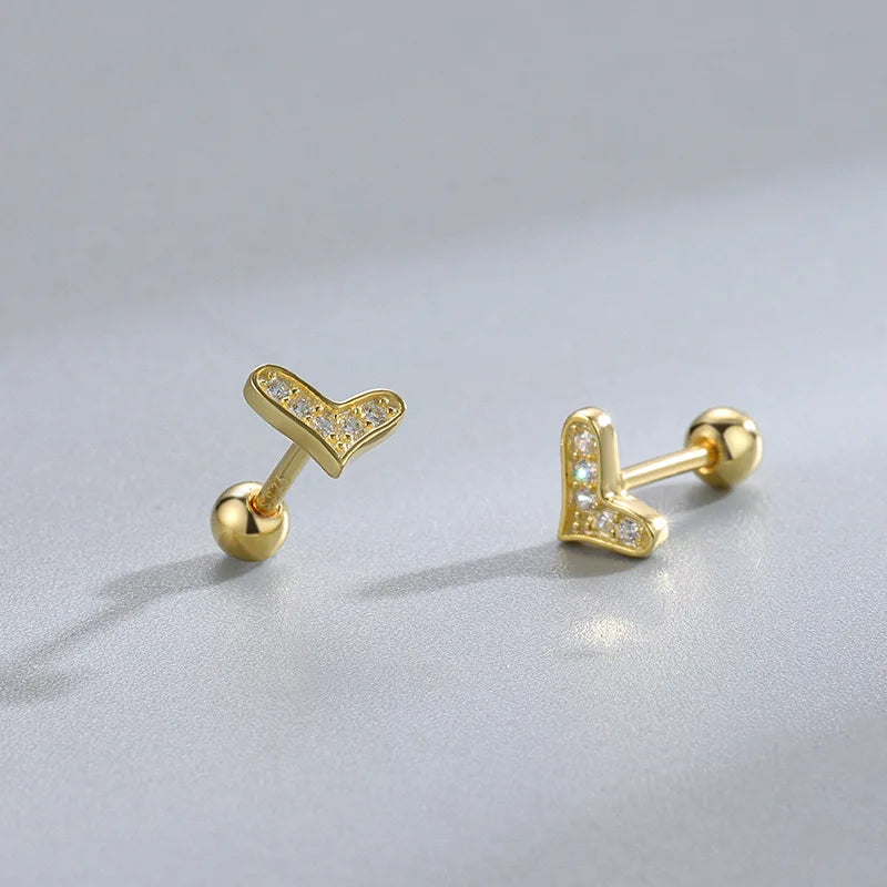 Fashion Gold Color Butterfly Tragus Piercings for The Ear Helix Stud Earrings for Women Tibetan Charm Ear Bone Piercing Jewelry-Dollar Bargains Online Shopping Australia