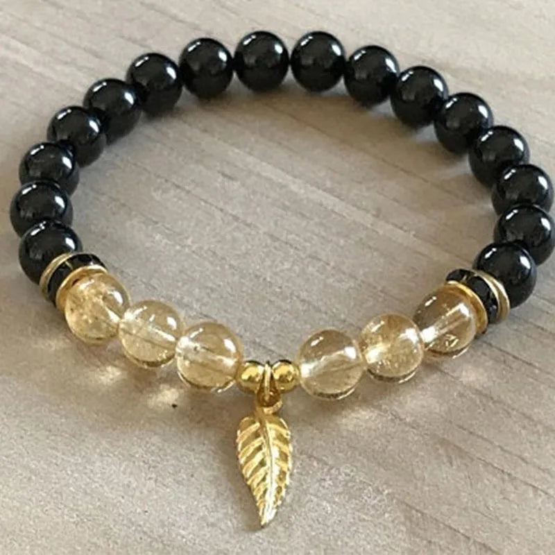 Good luck Bracelet Citrine bracelet Black Tourmaline bracelet Yoga bracelet-Dollar Bargains Online Shopping Australia