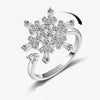 Fidget Spinner Ring Anxiety for Women Multiple Crystal Flower Eye Butterfly Animal Ring Rotate Anti Stress Wedding Jewerly-Dollar Bargains Online Shopping Australia