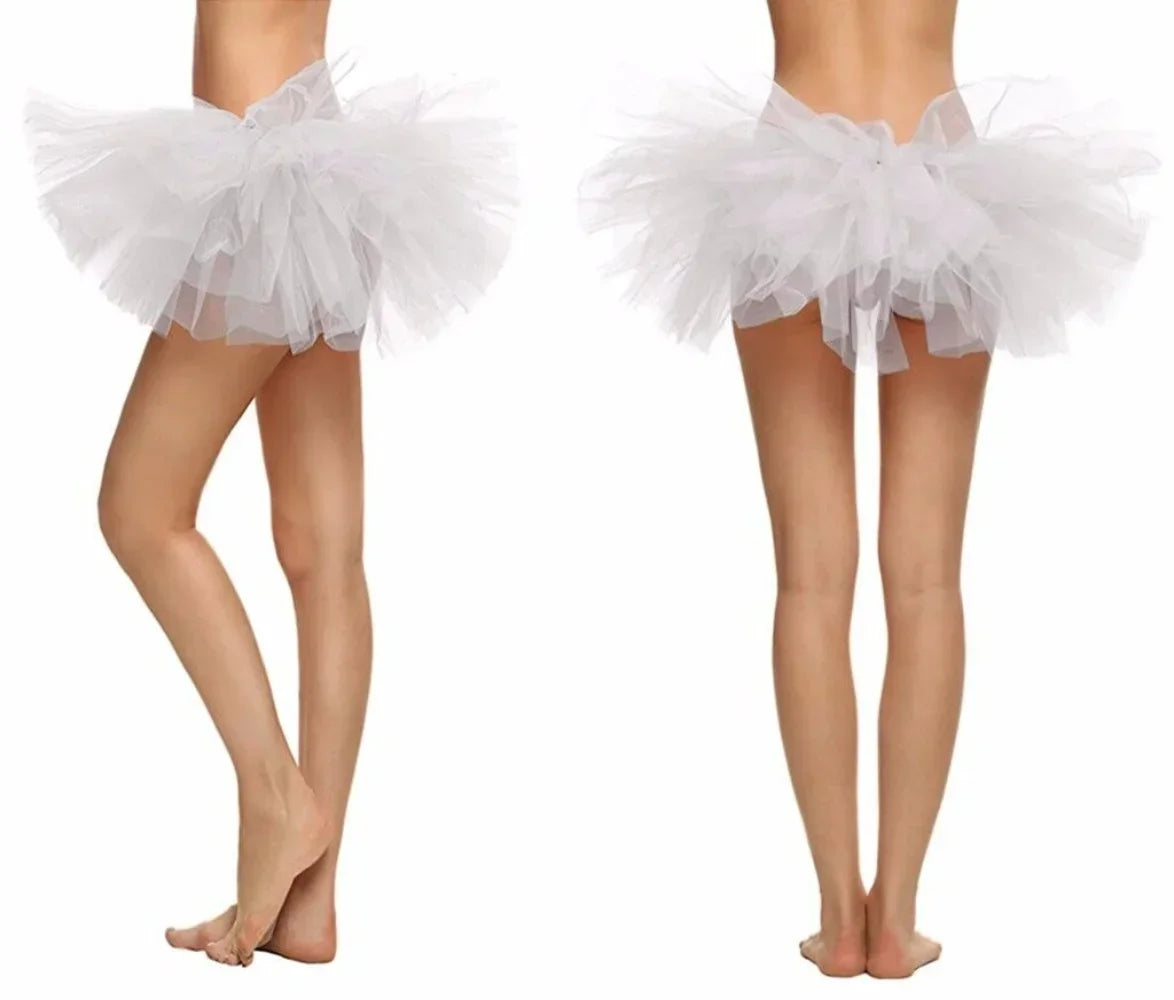 Adult Women's Half Skirt 5 Layers Tulle Puffy Skirt Ballet Short Party Nightclub Mini Skirt Performance Event Costume-Dollar Bargains Online Shopping Australia