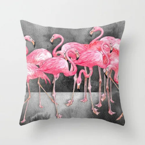 Pink Pillow Flamingo Backrest Headboard Decorative Cushion Nordic Style Office Nap Pillow Car Lumber Pad cute pillow removable-Dollar Bargains Online Shopping Australia