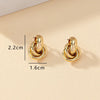 Knot Hoop Earring For Women Shiny Plating Trendy Earring Stud Cute Daily Wear Jewelry-Dollar Bargains Online Shopping Australia