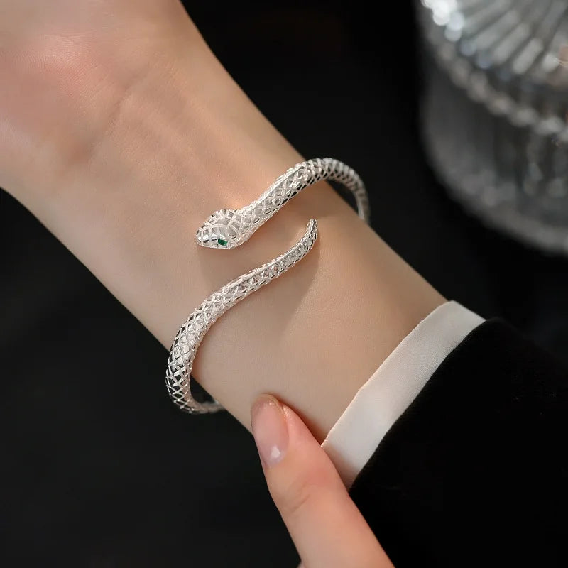 Silver Snake Shape Bracelet Charm Temperament Bracelet Birthday Party Gift Beautiful Jewelry-Dollar Bargains Online Shopping Australia