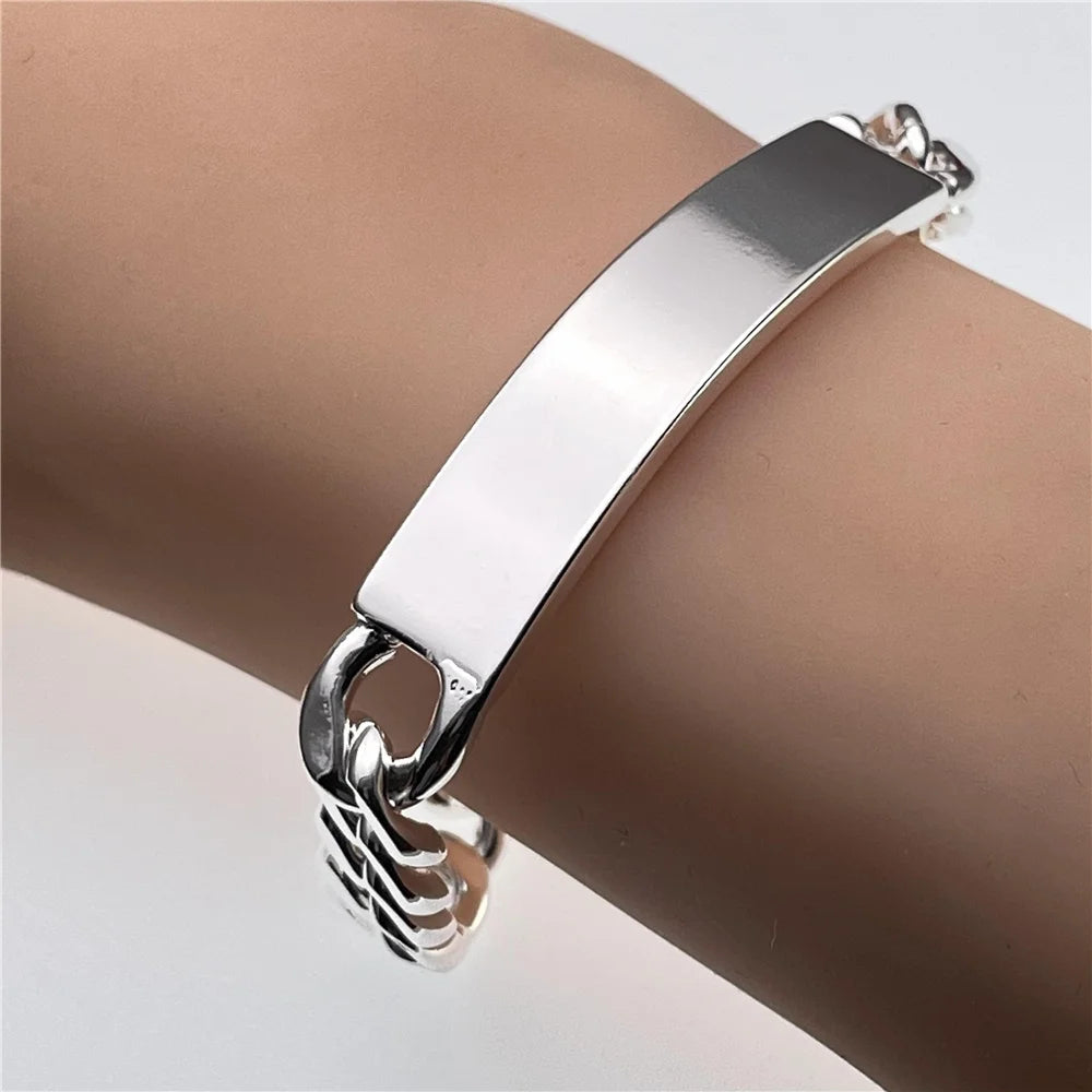 Silver Bracelet Elegant Chain High Quality Jewelry For Men Women Christmas Gifts-Dollar Bargains Online Shopping Australia