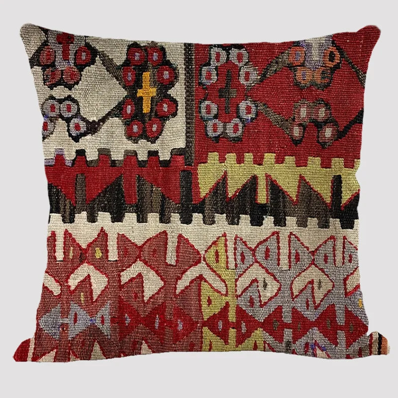 Bohemian Patterns Linen Cushions Case Multicolors Abstract Ethnic Geometry Print Decorative Pillows Case Living Room Sofa Pillow-Dollar Bargains Online Shopping Australia