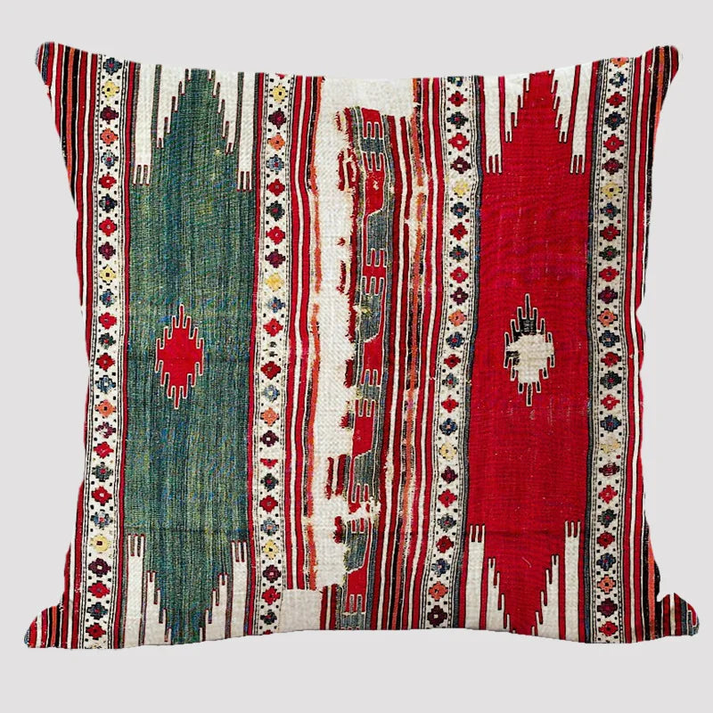 Bohemian Patterns Linen Cushions Case Multicolors Abstract Ethnic Geometry Print Decorative Pillows Case Living Room Sofa Pillow-Dollar Bargains Online Shopping Australia