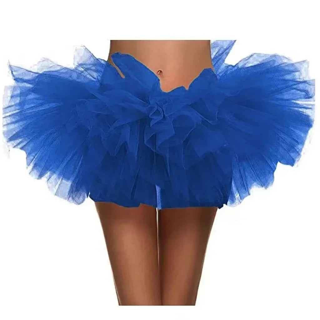 Adult Women's Half Skirt 5 Layers Tulle Puffy Skirt Ballet Short Party Nightclub Mini Skirt Performance Event Costume-Dollar Bargains Online Shopping Australia