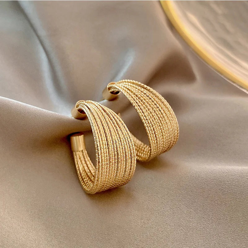 Unique Design Elegant Delicate Retro Exaggerated Multilayer Stud Earrings Women Jewelry-Dollar Bargains Online Shopping Australia