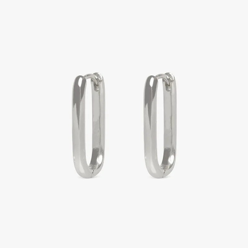 2PCS New Gold Color Square Hoop Earrings Women Men Stainless Steel Huggie Minimalist Punk Unisex Rock Earrings Piercing Jewelry-Dollar Bargains Online Shopping Australia