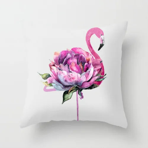 Pink Pillow Flamingo Backrest Headboard Decorative Cushion Nordic Style Office Nap Pillow Car Lumber Pad cute pillow removable-Dollar Bargains Online Shopping Australia