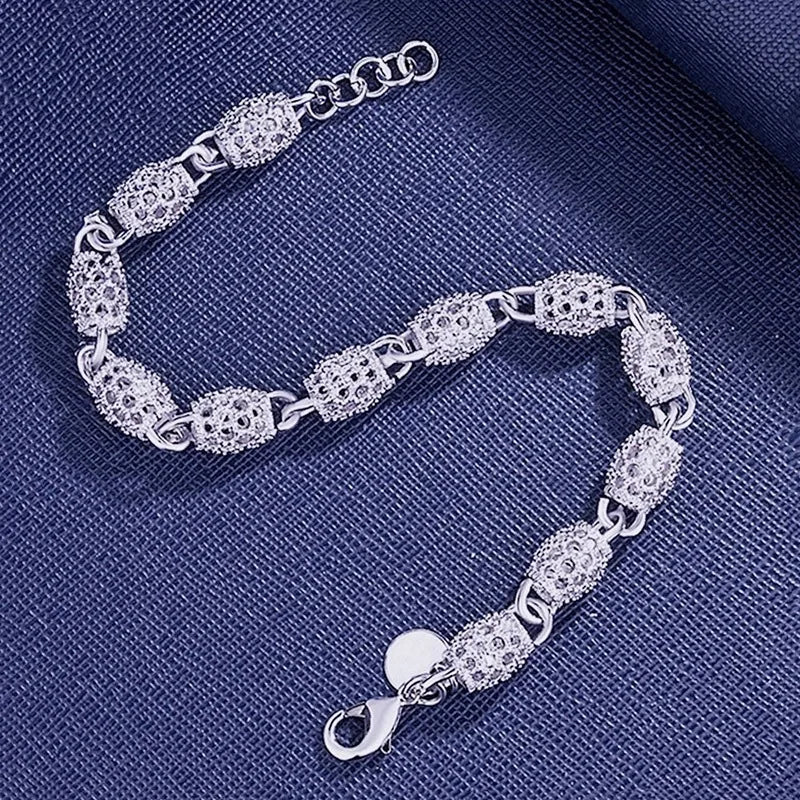 Sterling Silver Beads Charm Bracelets For Women Luxury Hollow Adjustable Lucky Ball Bracelet Wedding Party Fine Jewelry Gift-Dollar Bargains Online Shopping Australia