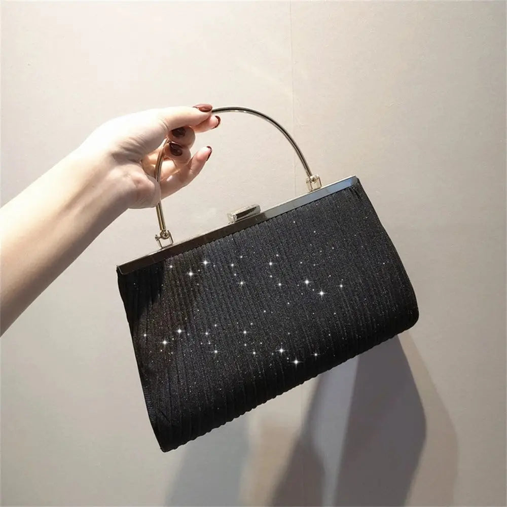 Moon Handbag Apricot Evening Clutch Bag Party Chain Shoulder Bag Female Sequin Wedding Purse Handbag for Women-Dollar Bargains Online Shopping Australia