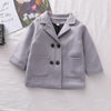 Jackets Child Girl Woolen Double-breasted Baby Trench Coat Lapel Autumn Kids Outerwear Winter Wool Overcoat-Dollar Bargains Online Shopping Australia