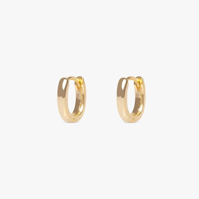 2PCS New Gold Color Square Hoop Earrings Women Men Stainless Steel Huggie Minimalist Punk Unisex Rock Earrings Piercing Jewelry-Dollar Bargains Online Shopping Australia