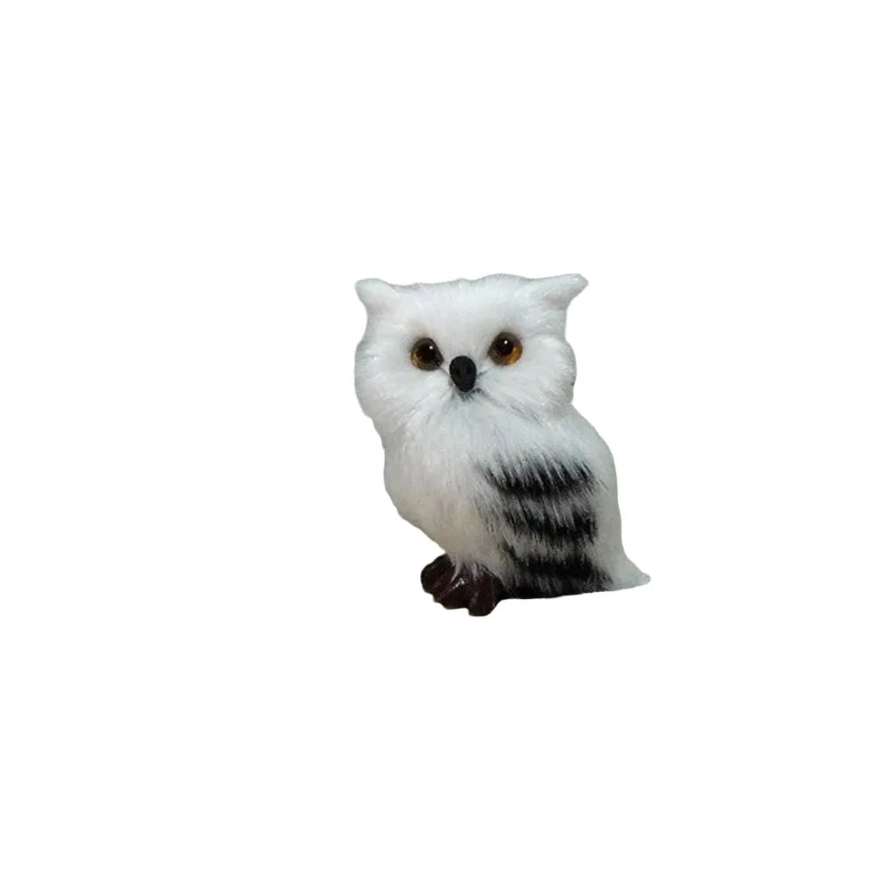 Simulation Rabbit Owl Cat Fox Ornament Furs Squatting Model Home Decoration Animal World with Static Action Figures Gift for Kid-Dollar Bargains Online Shopping Australia