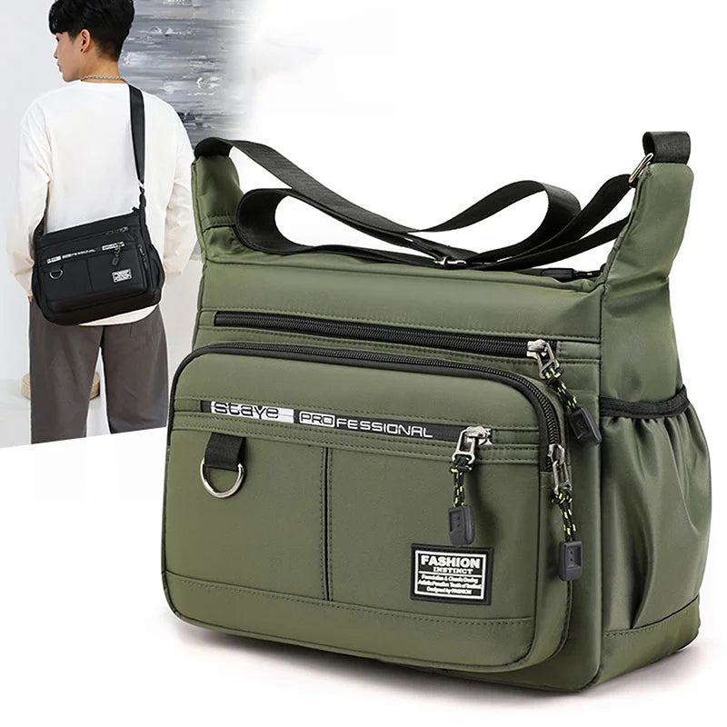 Men's Messenger Crossbody Shoulder Bags Men Small Sling Pack For Work Business Waterproof Oxford Packs Satchel Purse-Dollar Bargains Online Shopping Australia