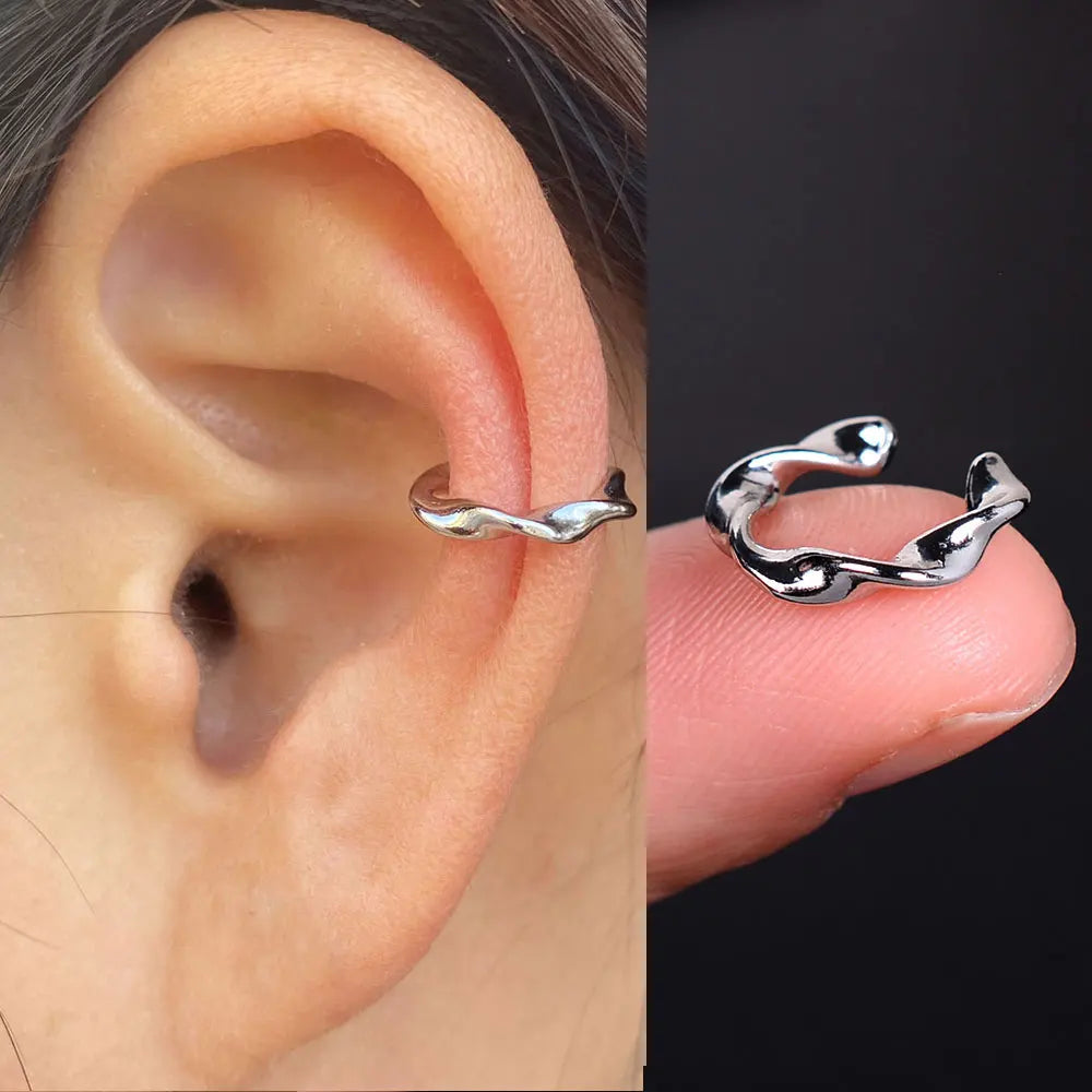 Climber Ear Cuff Ear Clip for Women CZ No Pierced C Shape Geometric-Dollar Bargains Online Shopping Australia