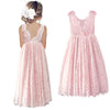 Plus Size Princess Girls Cotton Lace Party Long Dress Baby Kids Flower Girl Wedding Birthday-Dollar Bargains Online Shopping Australia