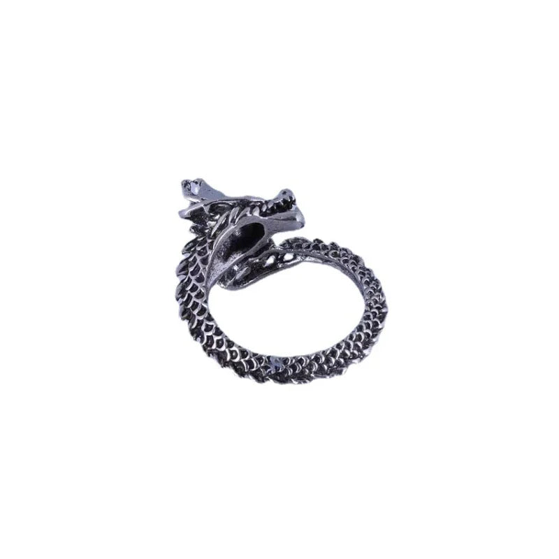 Vintage Dragon Adjustable Rings for Men Retro Gothic Animal Finger Opening Ring Punk Hiphop Party Fashion Jewelry Accessories-Dollar Bargains Online Shopping Australia