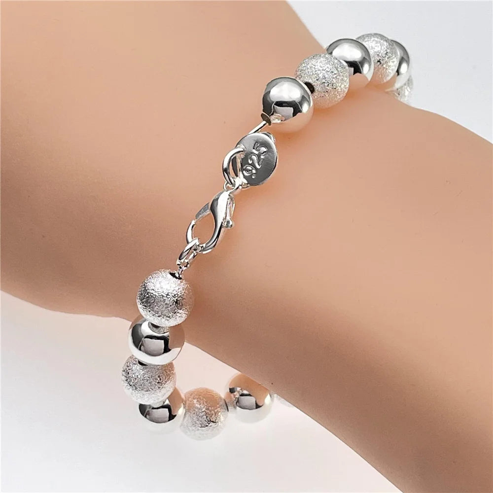 Silver Bracelet Elegant Chain High Quality Jewelry For Men Women Christmas Gifts-Dollar Bargains Online Shopping Australia