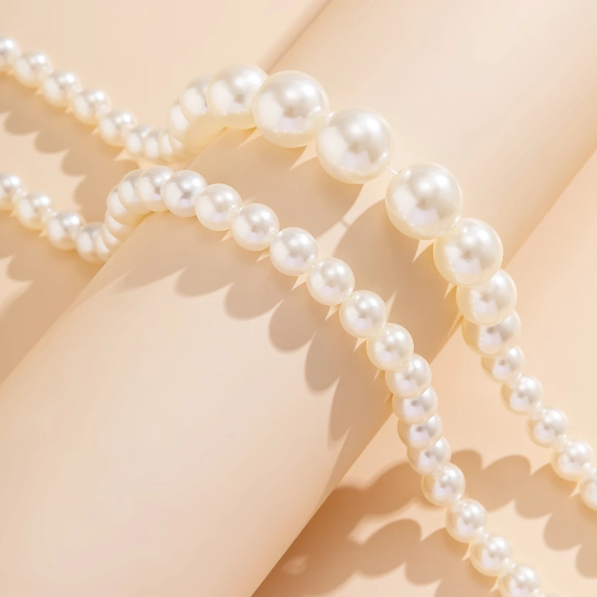 2pcs/set Imitation Pearl Beaded Choker Necklaces Collar Wedding Bridal Party Jewelry Gift-Dollar Bargains Online Shopping Australia