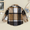 Kids Shirt Jacket Plaid Print Long Sleeve Button Cardigan Winter Coat for Infant Baby Spring Fall Outwear-Dollar Bargains Online Shopping Australia