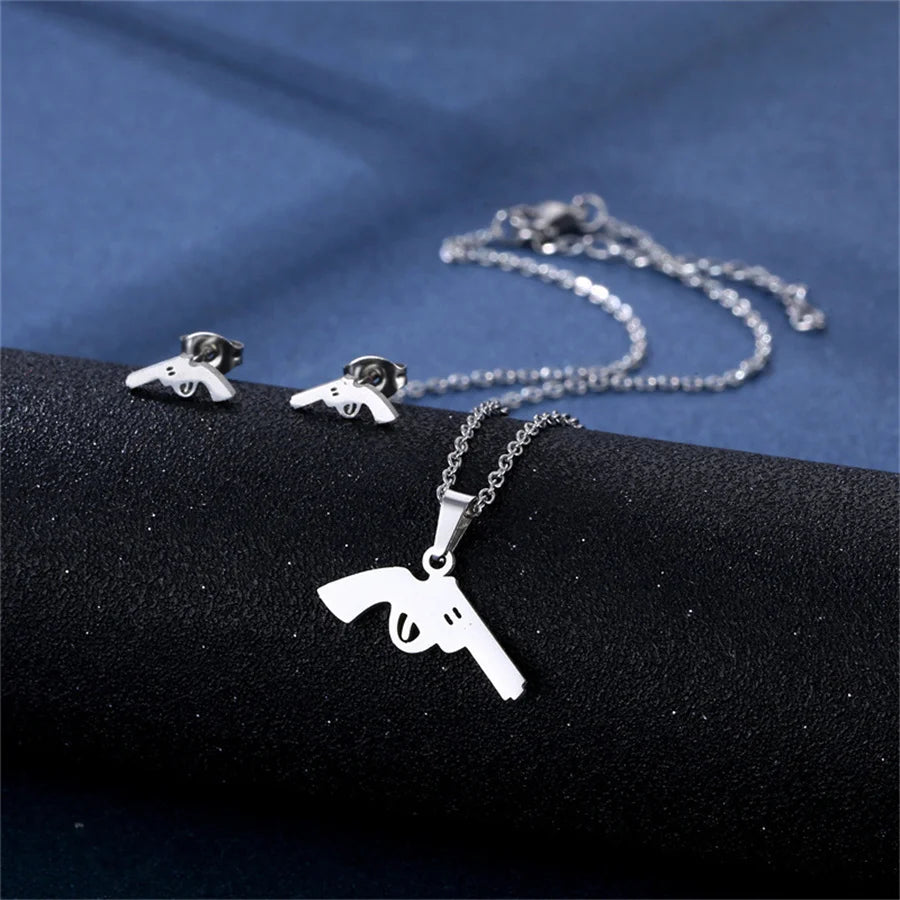 Jewelry Elegant Daisy Flowers Charm Chain Choker Necklaces Earrings Set Pendants For Women-Dollar Bargains Online Shopping Australia