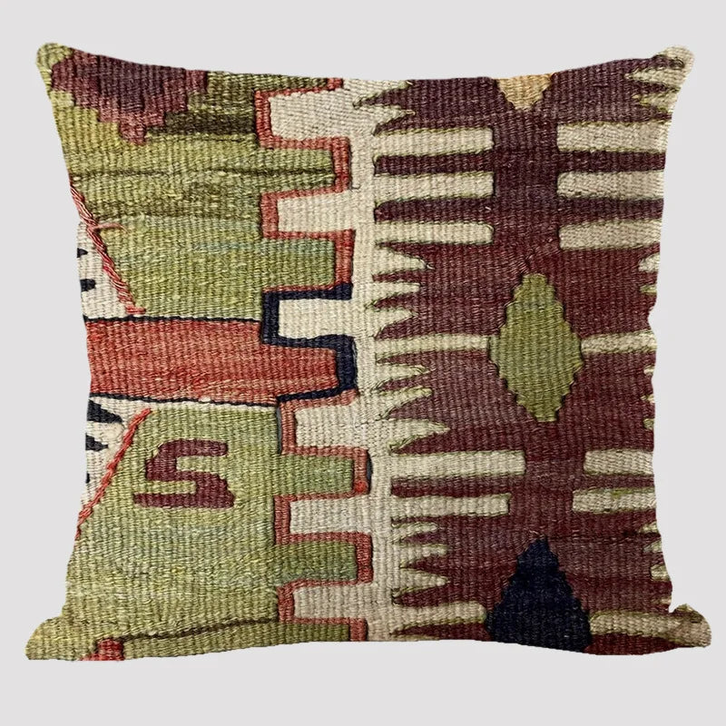 Bohemian Patterns Linen Cushions Case Multicolors Abstract Ethnic Geometry Print Decorative Pillows Case Living Room Sofa Pillow-Dollar Bargains Online Shopping Australia