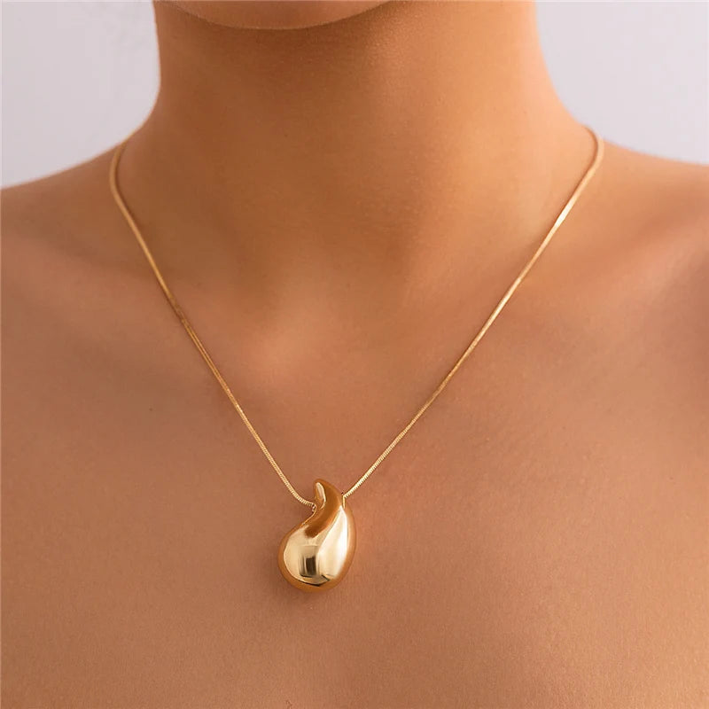 Creative V-shaped Necklace For Women Flat Snake Chain Choker Fashion Blade Chains Neck Accessories Jewelry Gift-Dollar Bargains Online Shopping Australia