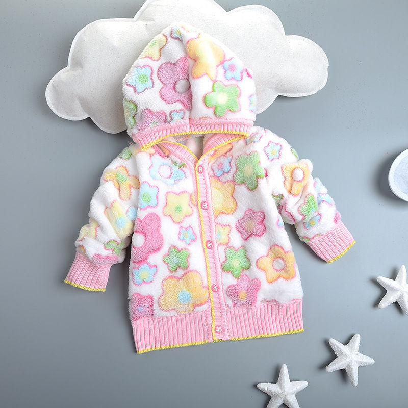 1 -3T Toddler Clothes Casual Warm Baby Cardigan for Boy Girl Autumn Winter Hooded Jacket Kids Outerwear Coat Children Clothing - CelebritystyleFashion.com.au online clothing shop australia