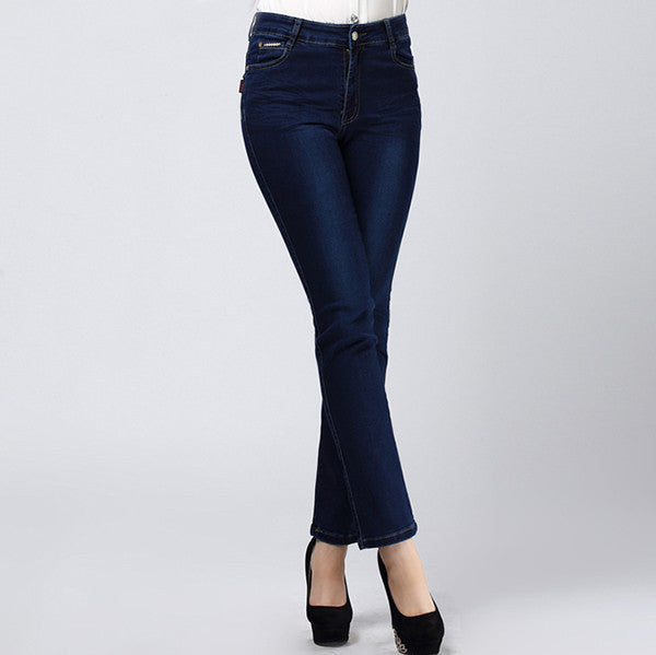 Jeans Womens High Waist Elastic Skinny Denim Long Pencil Pants Plus Size 40  Woman Jeans Camisa Feminina Lady Fat Trousers
