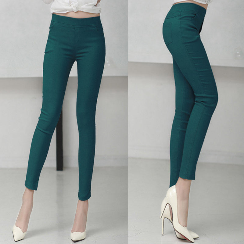 Colored Stretch Fashion Female Candy Colored Pencil Women's Pants Elas