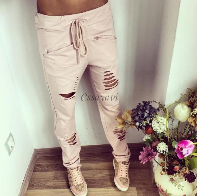 Fashion women Sweatpants S-XL Plus Size Flower Printed Womens Harem Pants Nineth Capris Casual Trousers-Dollar Bargains Online Shopping Australia