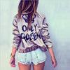 Fashion Bomber Jacket Letter Print "Only Queen" Glossy Women Souvenir Jacket Coat Casual Baseball Jacket Women Basic Coats-Dollar Bargains Online Shopping Australia