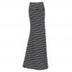 Women ASYMMETRIC High Waist Striped Fold Over Stretch Long Maxi Skirt Plus Size-Dollar Bargains Online Shopping Australia