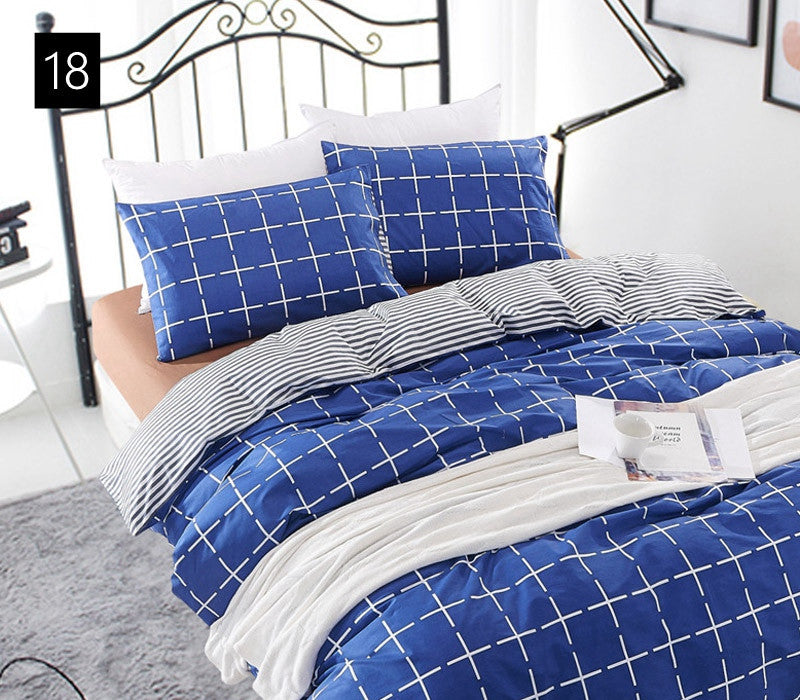 High count density cotton Duvet covers set,Black bedding set,Double single duvet covers Twin/Queen/King size,bedclothes #HM4515-Dollar Bargains Online Shopping Australia