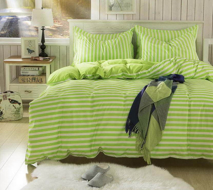 Spring and Autumn Cotton Bedding Sets Duvet Cover Bed Sheet Minimalist Style Checkered Fashion 3 / 4pcs Queen Full Twin Size-Dollar Bargains Online Shopping Australia