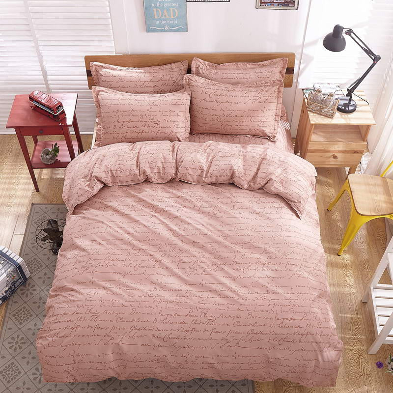 Spring and Autumn Cotton Bedding Sets Duvet Cover Bed Sheet Minimalist Style Checkered Fashion 3 / 4pcs Queen Full Twin Size-Dollar Bargains Online Shopping Australia