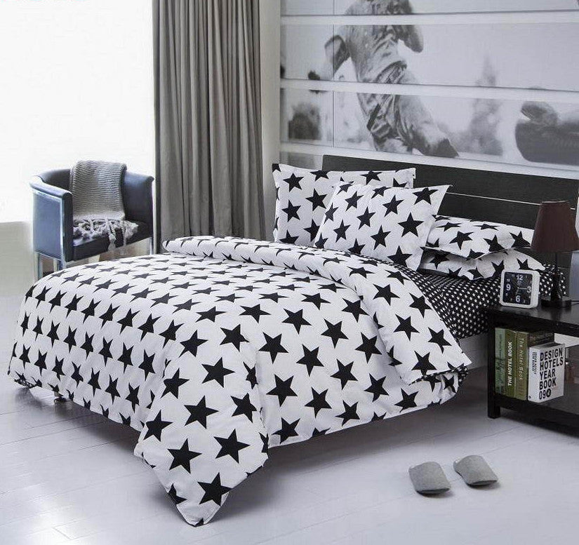 Spring and Autumn Cotton Bedding Sets Duvet Cover Bed Sheet Minimalist Style Checkered Fashion 3 / 4pcs Queen Full Twin Size-Dollar Bargains Online Shopping Australia