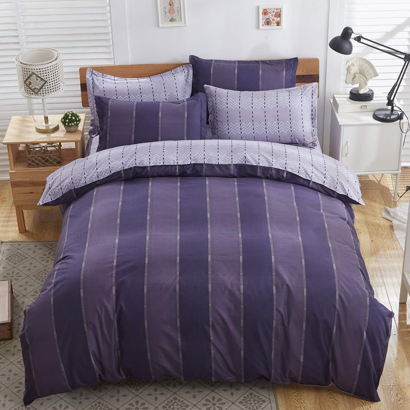 Spring and Autumn Cotton Bedding Sets Duvet Cover Bed Sheet Minimalist Style Checkered Fashion 3 / 4pcs Queen Full Twin Size-Dollar Bargains Online Shopping Australia