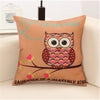 RUBI Lovely Owls Cushion Without Inner Polyester Home Decor Sofa Car Seat Decorative Throw Pillow Housse-Dollar Bargains Online Shopping Australia