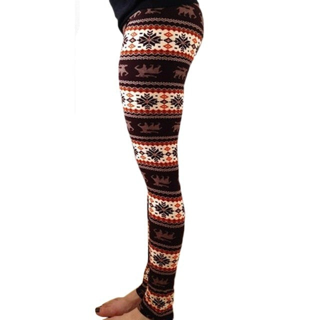 Leggings Pants Print High Waist Leggings Happy Christmas Party Long Pants Xmas Trousers-Dollar Bargains Online Shopping Australia