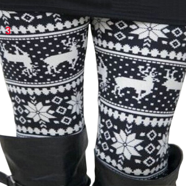 Leggings Pants Print High Waist Leggings Happy Christmas Party Long Pants Xmas Trousers-Dollar Bargains Online Shopping Australia