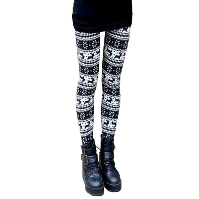 Leggings Pants Print High Waist Leggings Happy Christmas Party Long Pants Xmas Trousers-Dollar Bargains Online Shopping Australia