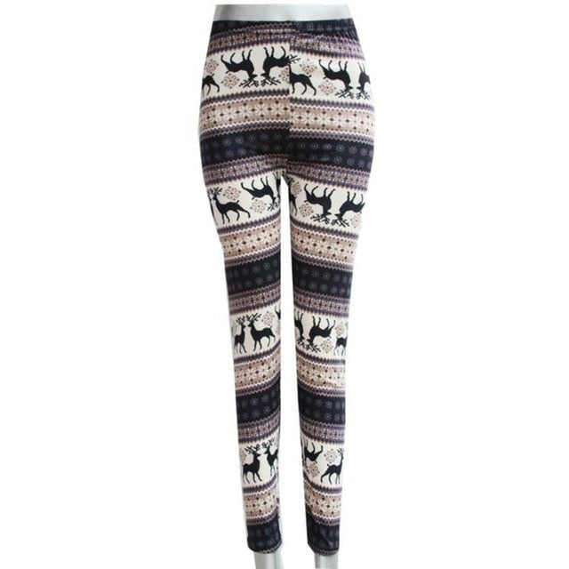 Leggings Pants Print High Waist Leggings Happy Christmas Party Long Pants Xmas Trousers-Dollar Bargains Online Shopping Australia