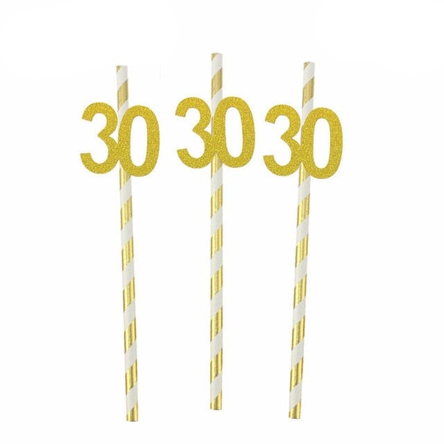 Chicinlife 24pcs/lot Happy 30 40 50 60th Birthday Photo booth props Birthday Anniversary Party Decoration photobooth props-Dollar Bargains Online Shopping Australia