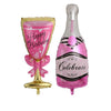 2pcs Large Size Champagne Cup Bottle Aluminium Foil Balloons Wedding Birthday Party Decorations Anniversary Baby Shower Balloons-Dollar Bargains Online Shopping Australia