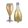 2pcs Large Size Champagne Cup Bottle Aluminium Foil Balloons Wedding Birthday Party Decorations Anniversary Baby Shower Balloons-Dollar Bargains Online Shopping Australia